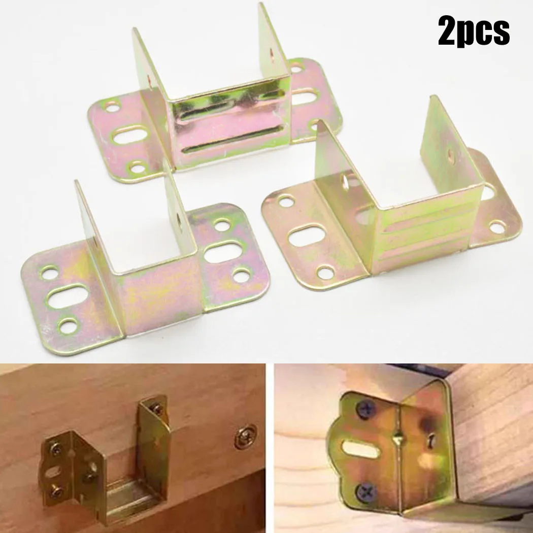 2pcs U Shaped Metal Bed Bracke - đánh giá và giá Furniture Hardware Hinges
