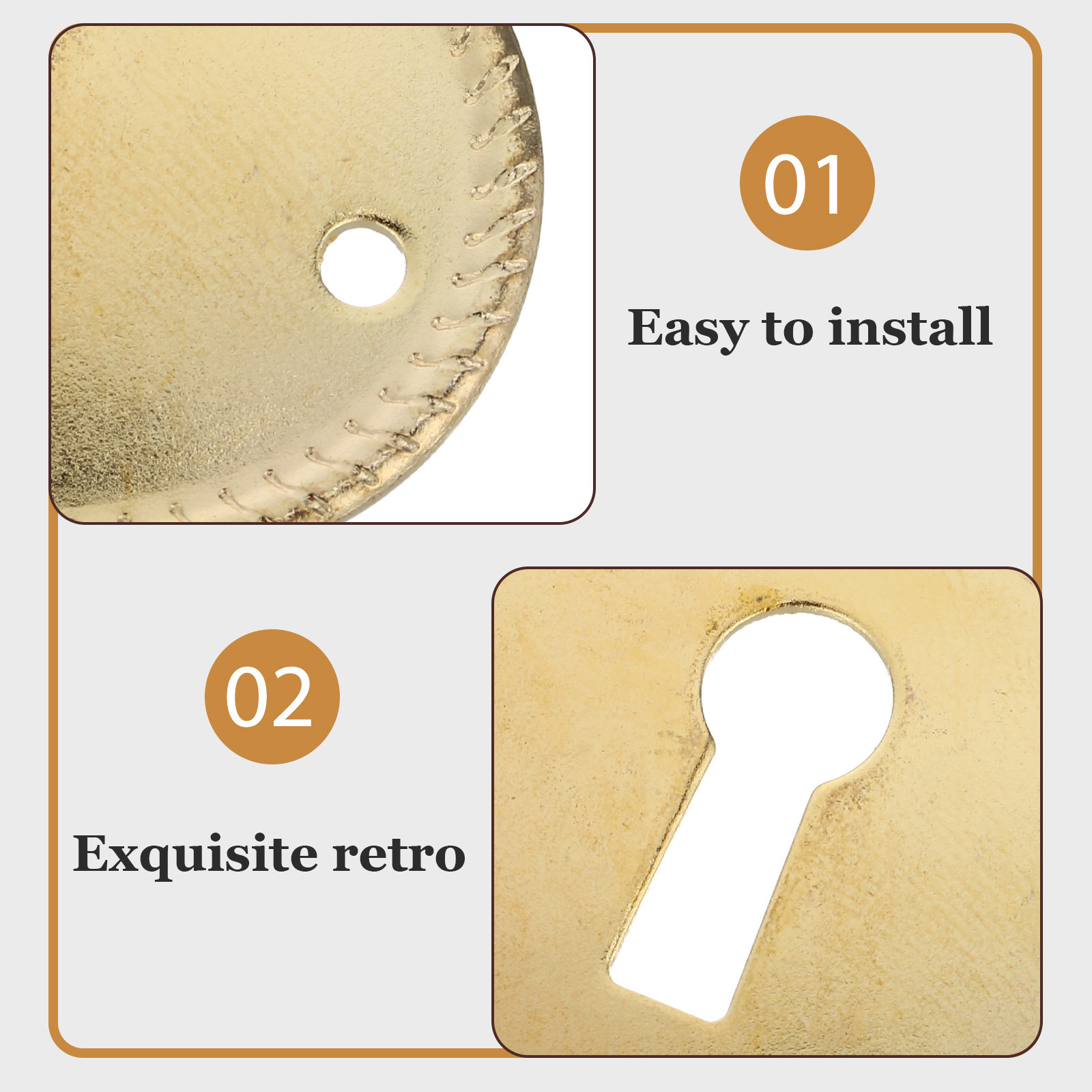 20Pcs Vintage Oval Keyhole Cov - đánh giá và giá Furniture Hardware Covers