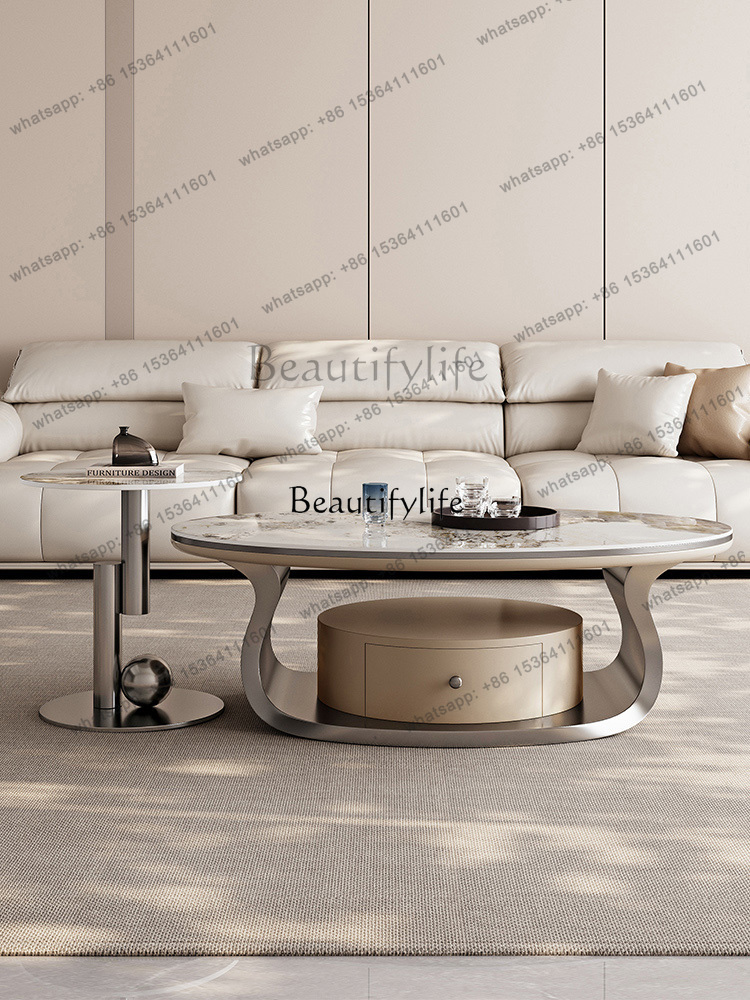 z.Light luxury rock slab oval  - đánh giá và giá Z. A. Furniture