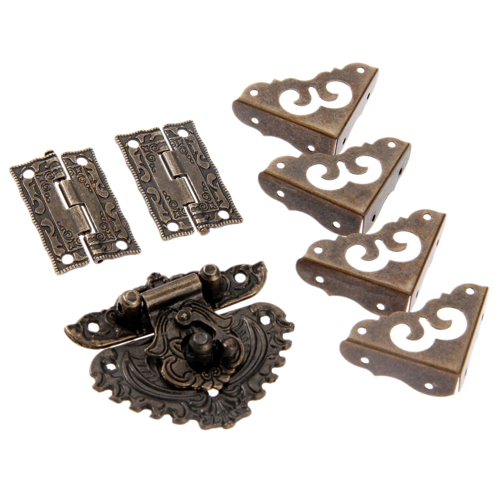 7 Cái/bộ Đồng Cổ Khóa Móc Chốt - đánh giá và giá Furniture Hardware Hinges
