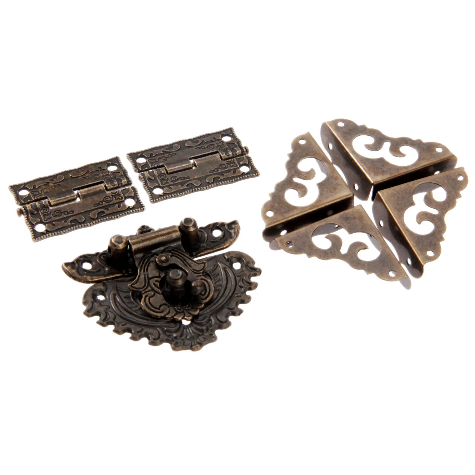 7 Cái/bộ Đồng Cổ Khóa Móc Chốt - đánh giá và giá Furniture Hardware Hinges