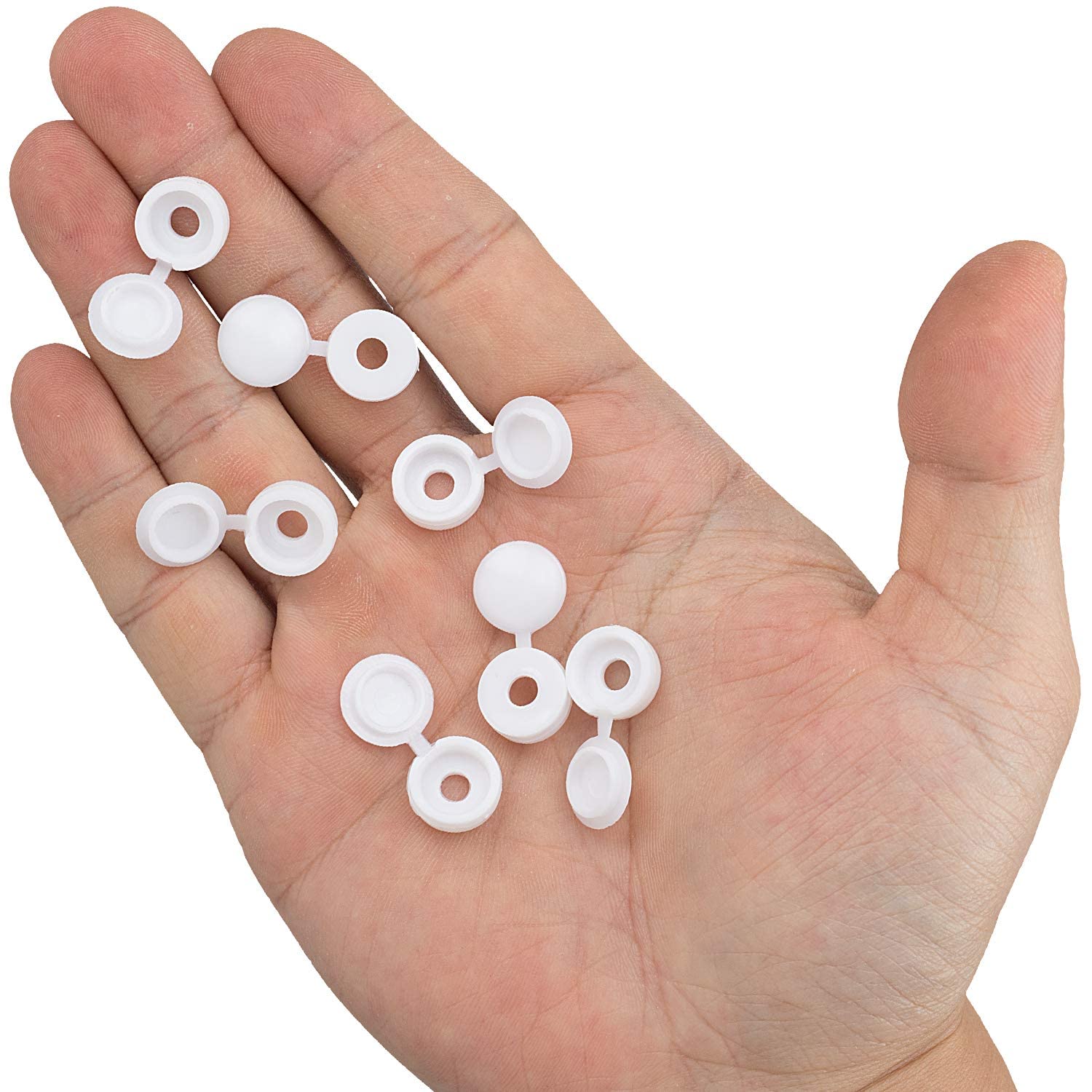White Hinged Plastic Screw Cap - đánh giá và giá Furniture Hardware Covers