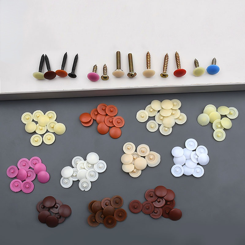 100/500/1000pcs Plastic Screw  - đánh giá và giá Furniture Hardware Covers
