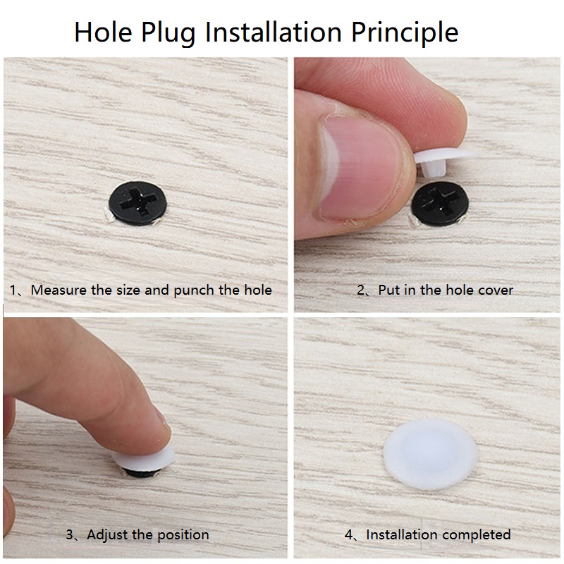 100/500/1000pcs Plastic Screw  - đánh giá và giá Furniture Hardware Covers